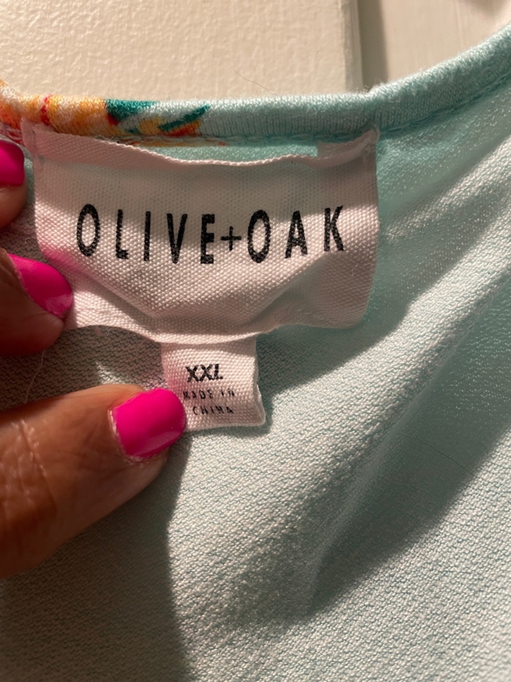 Olive & Oak Aquamarine Floral Maxi Dress Sz. XXL - Picture 17 of 17
